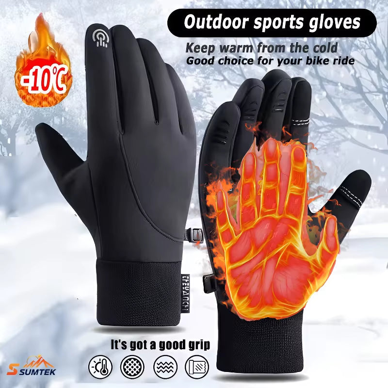 FrostGuard™ Thermal Touchscreen Cycling Gloves – Waterproof, Windproof & Warm for Winter Riding, Driving & Outdoor Sports