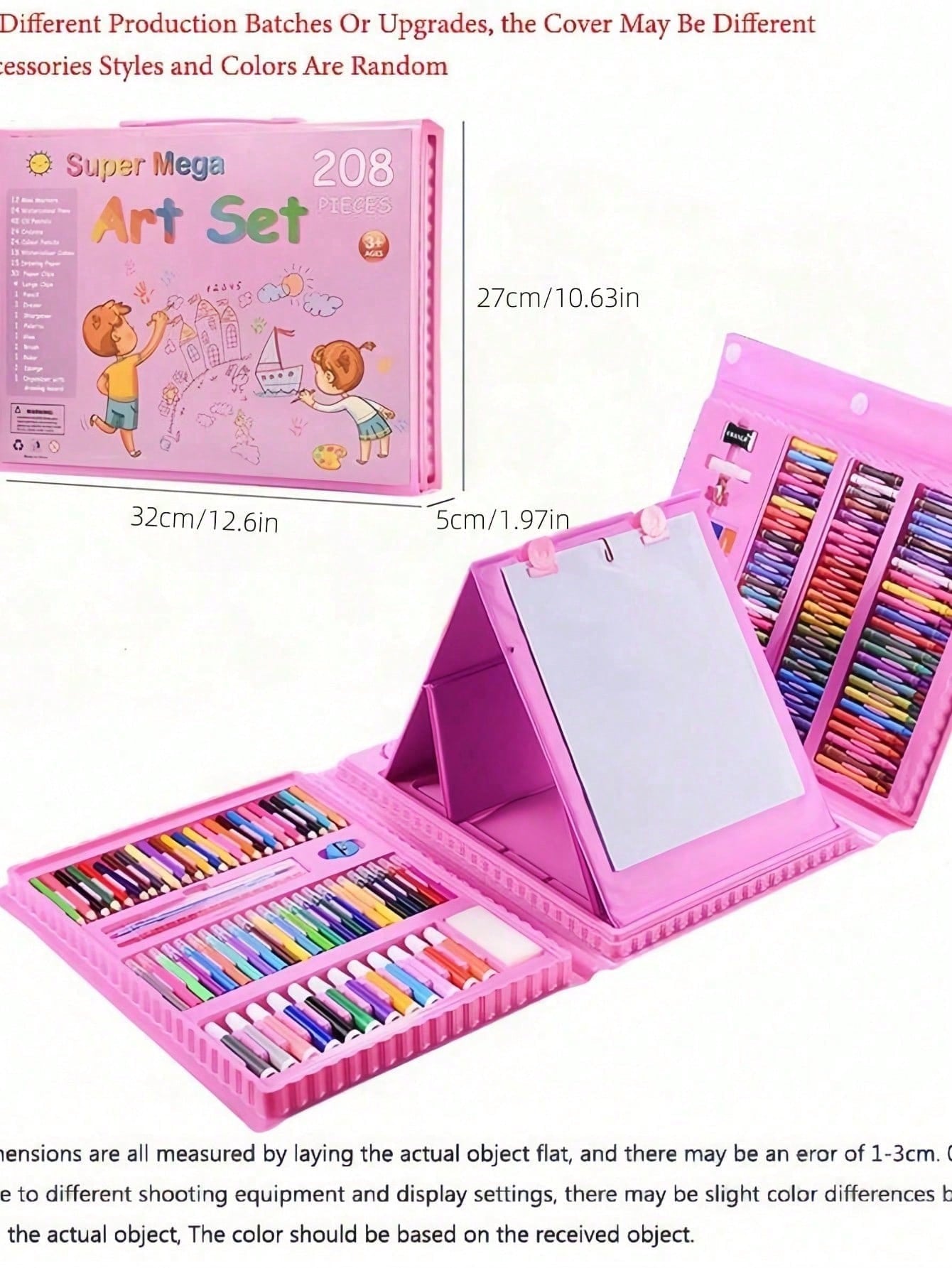 CreativeMaster™ Kids Art Set – 68/208pcs Complete Painting & Drawing Kit