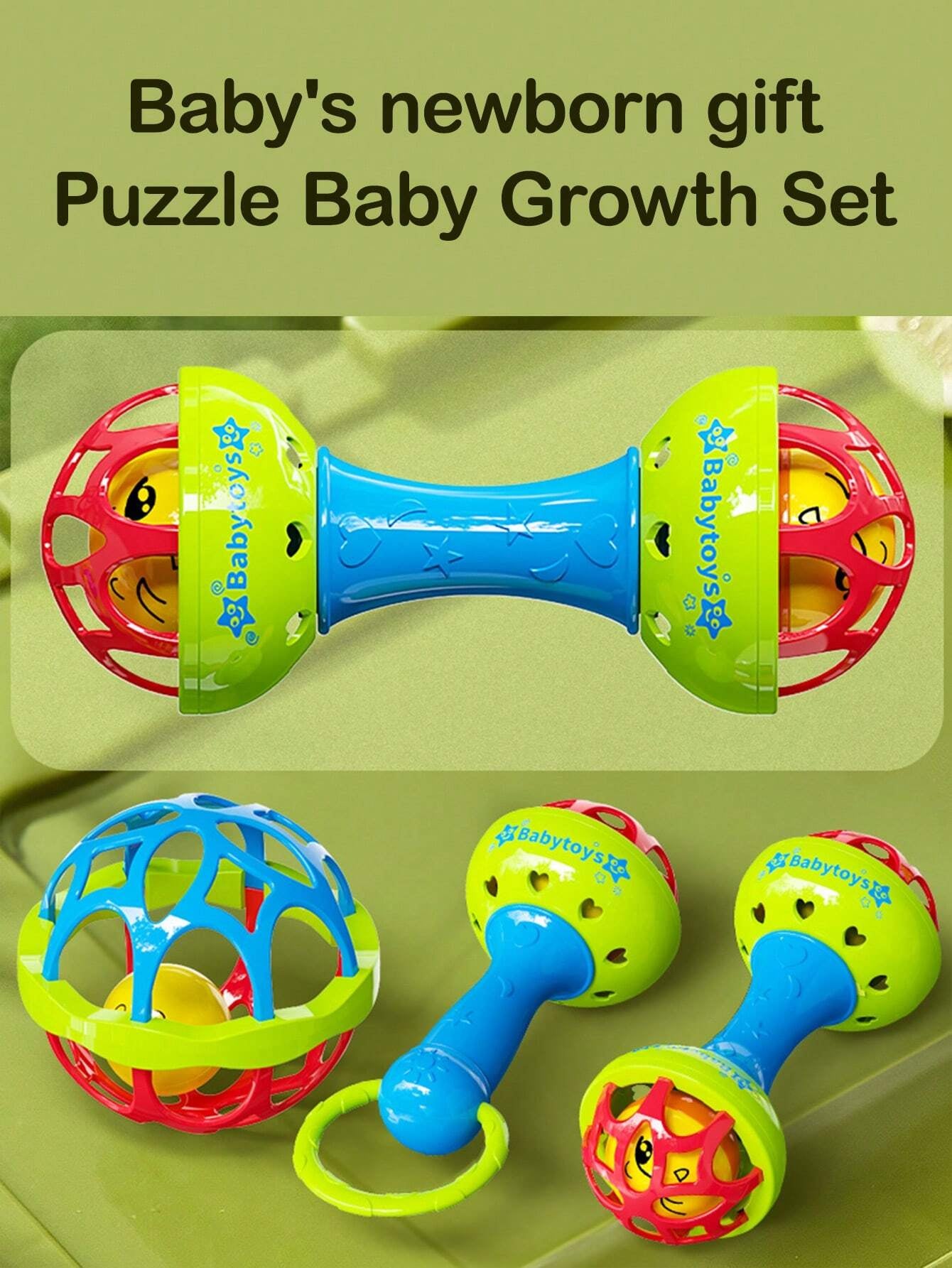 BabyJoy™ Musical Bell Hammer – Sensory Rattle & Training Ball Set