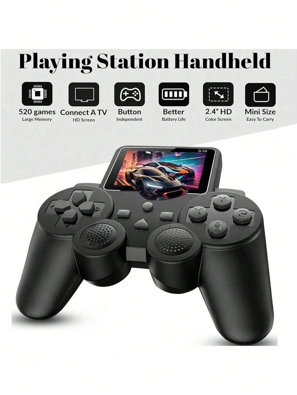 RetroPlay™ 520-in-1 Handheld Console – Classic Arcade Fun in Your Hands!