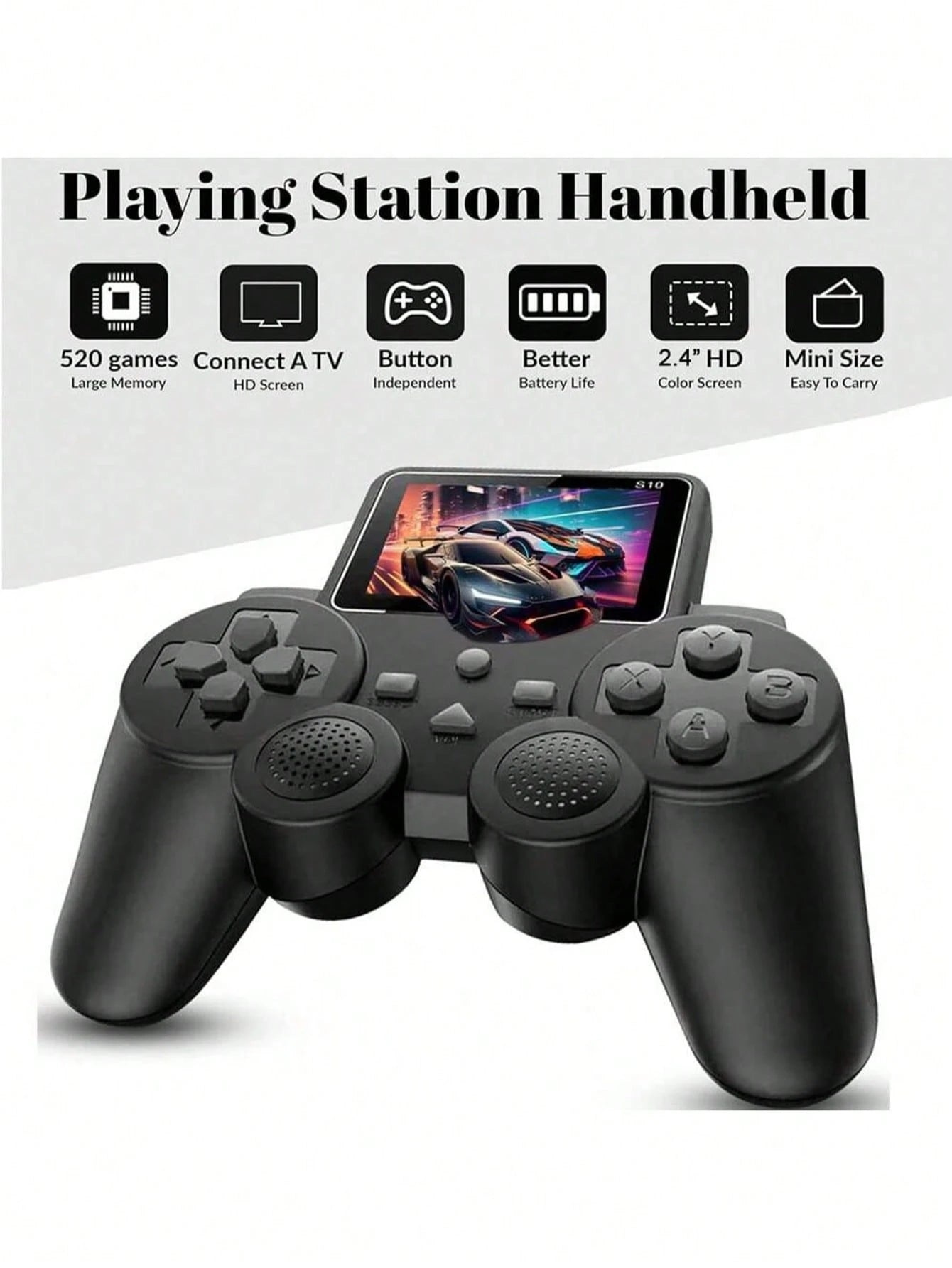 RetroPlay™ 520-in-1 Handheld Console – Classic Arcade Fun in Your Hands!