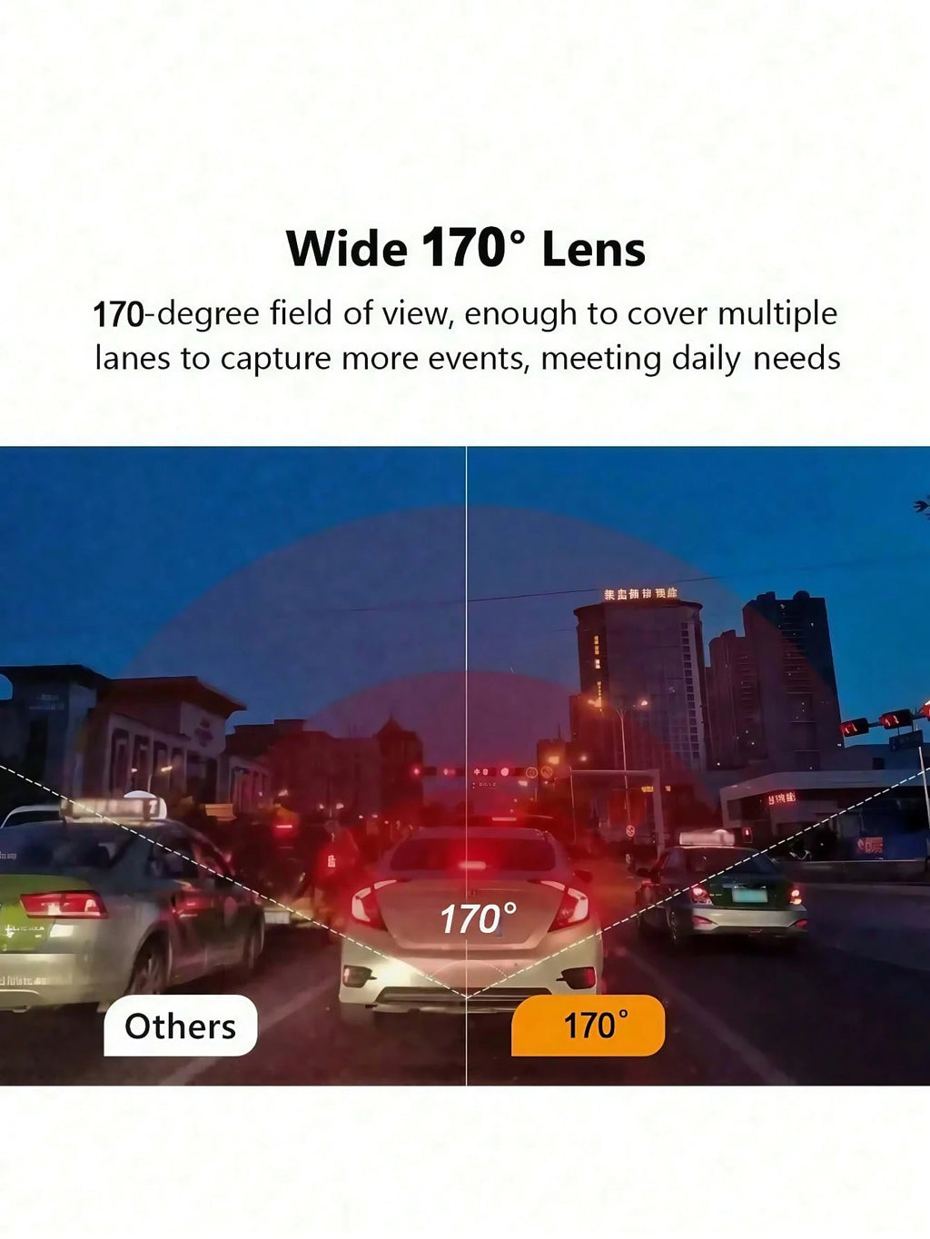 UltraView™ 1080P Triple-Channel Dash Cam + 32GB Card