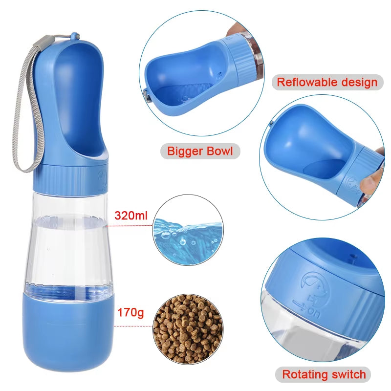 HOLApet™ TravelMate 2-in-1 Portable Dog Water & Food Bottle