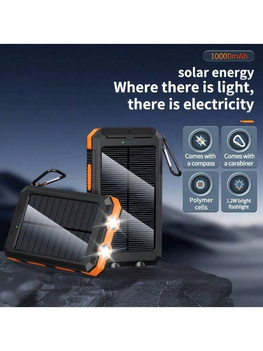 AdventureCharge™ Solar Power Bank – Portable Outdoor Charger