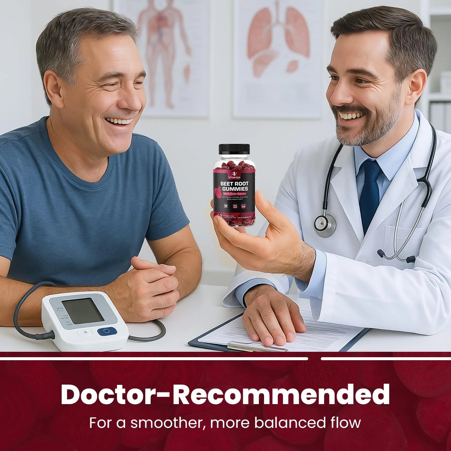 VITAMIZED Beetroot Gummies 1000Mg - Nitric Oxide Supplement