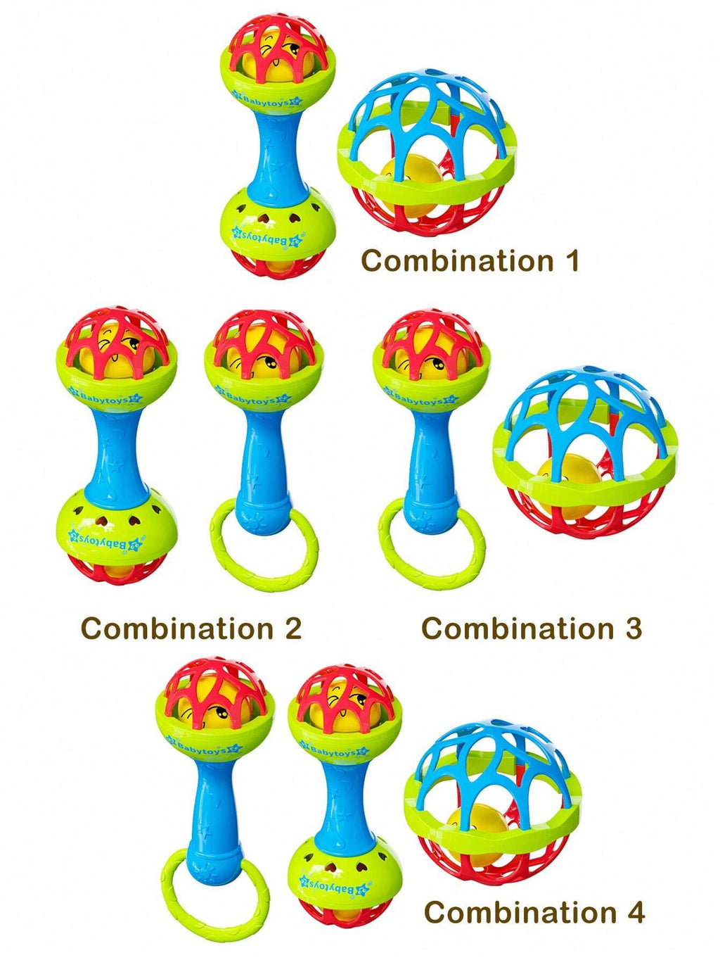 BabyJoy™ Musical Bell Hammer – Sensory Rattle & Training Ball Set