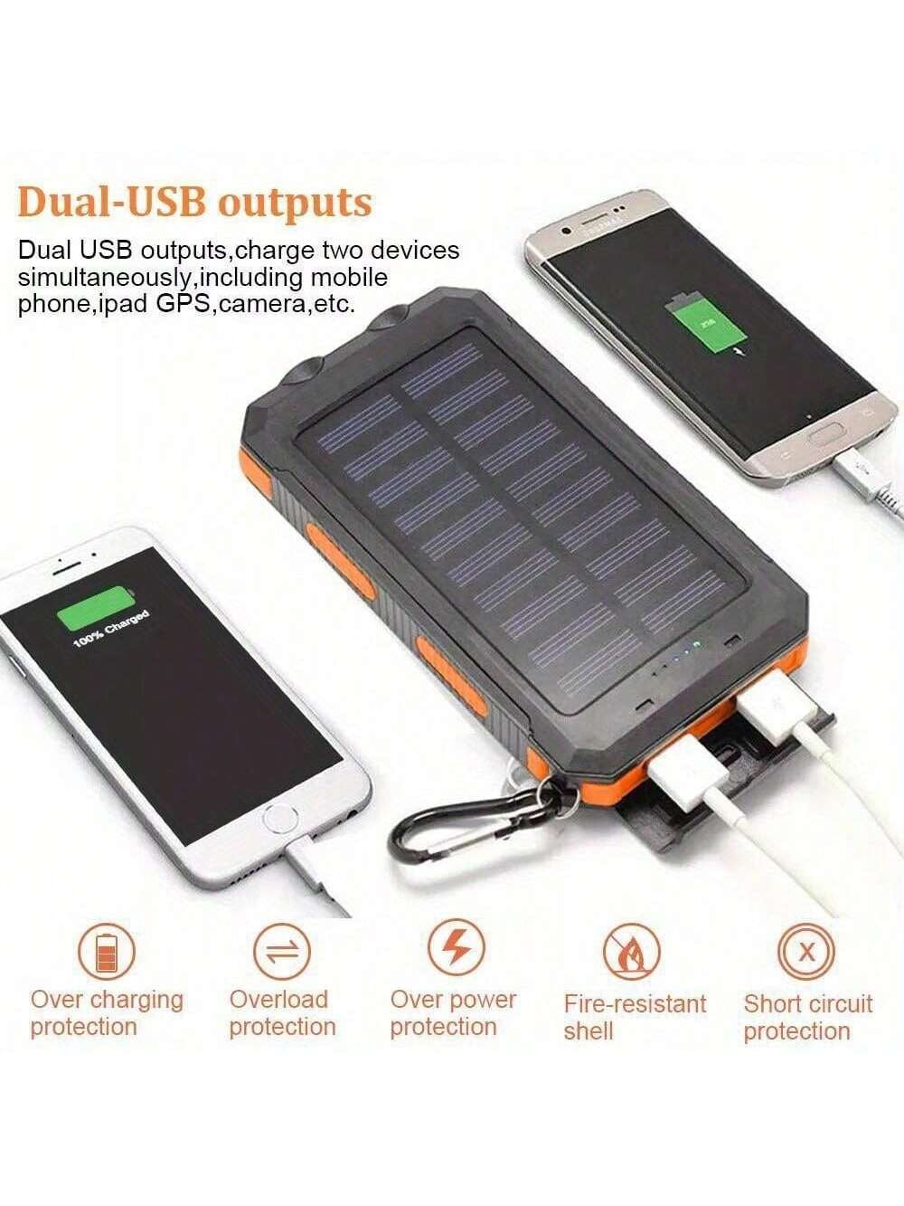AdventureCharge™ Solar Power Bank – Portable Outdoor Charger