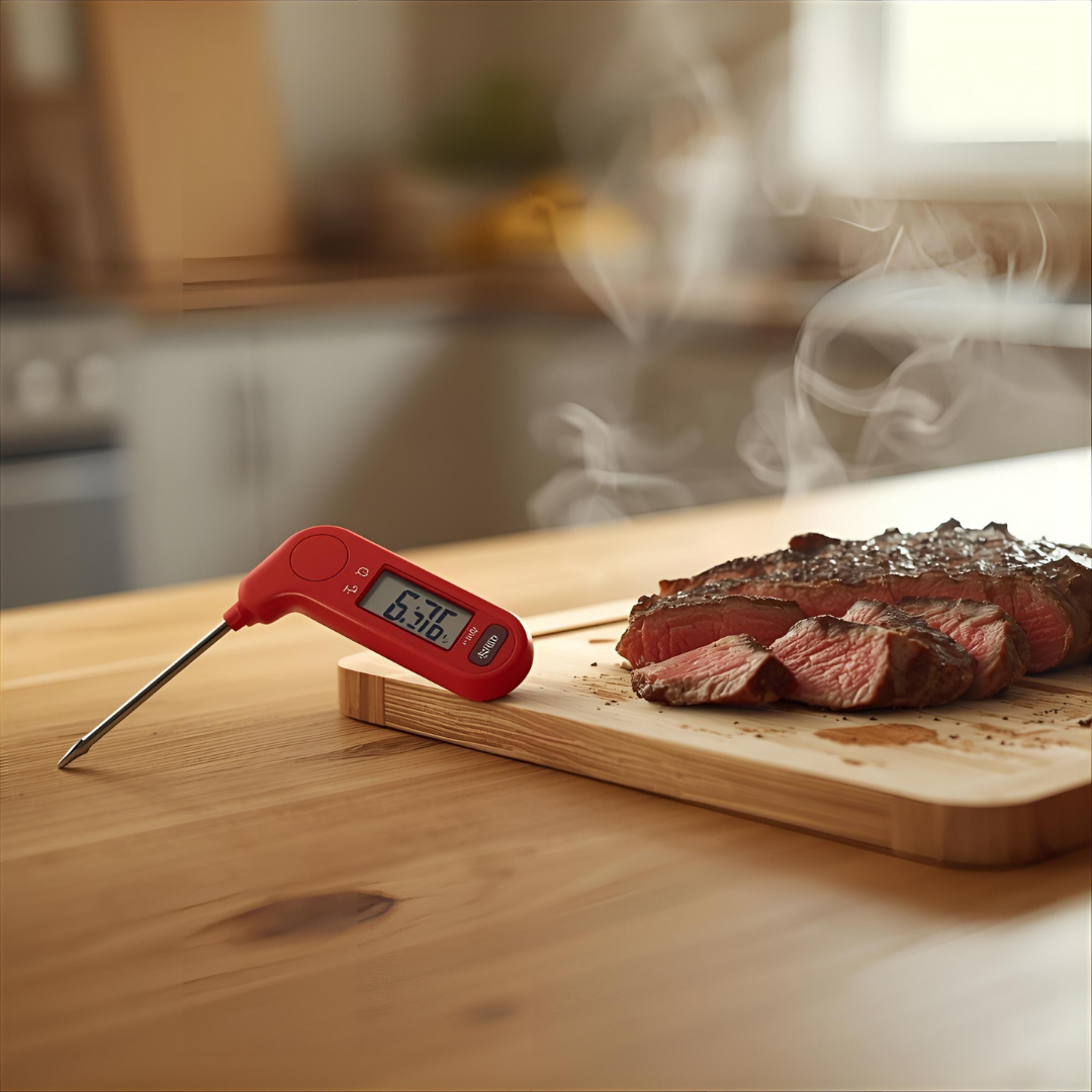 GlowFlame™ Instant-Read Digital Meat Thermometer – Ultra-Fast Kitchen & BBQ Food Probe