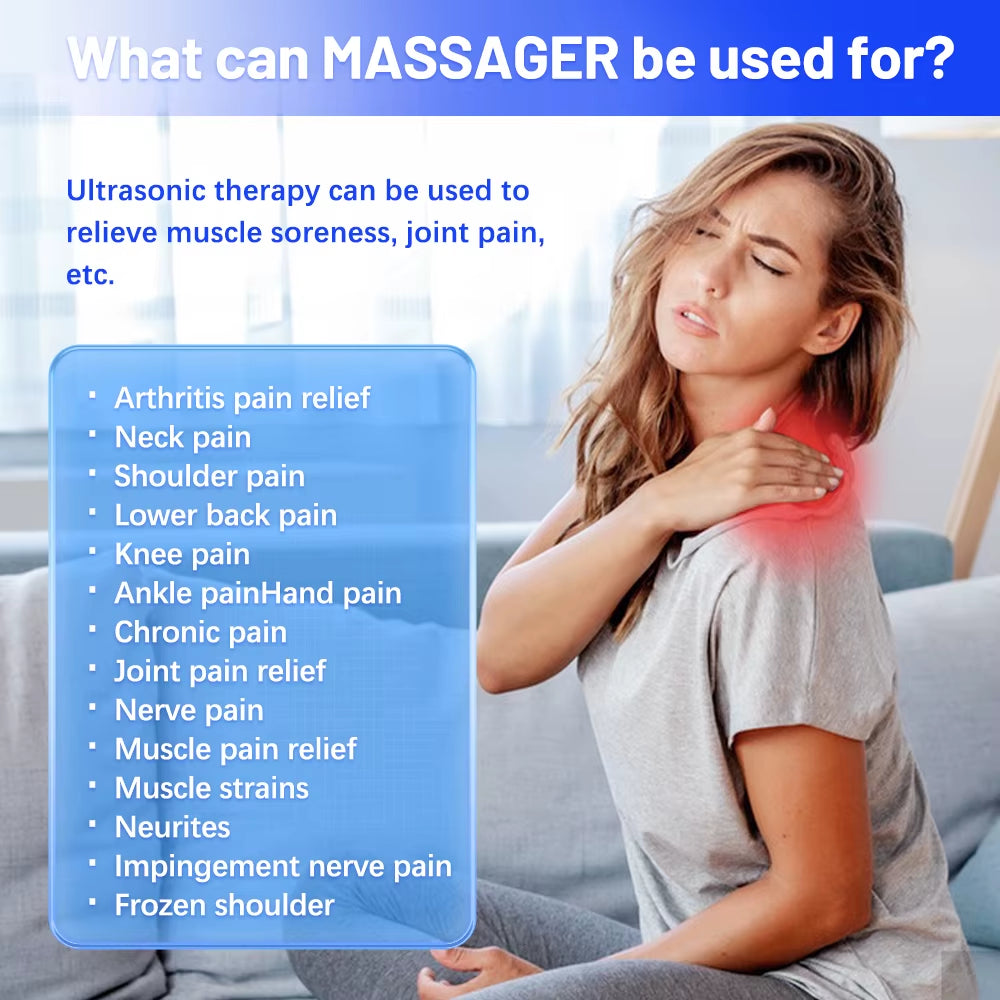 PulseRelief™ – EMS Neck & Body Massager | Rechargeable Muscle Stimulator with 8 Modes & Remote Control