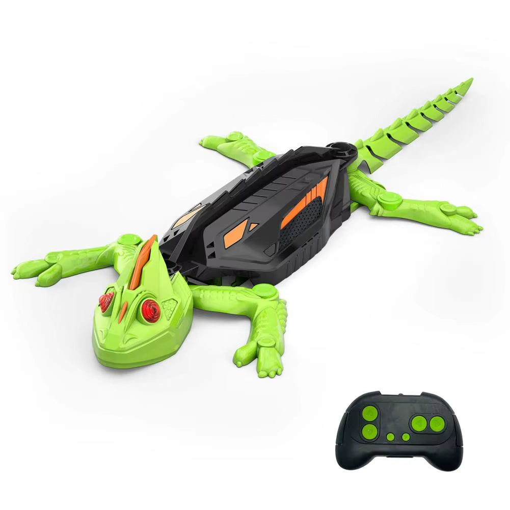 GeckoClimb™ Wall-Climbing RC Lizard Toy – LED Crawling Electric Gecko Car with Remote Control for Kids