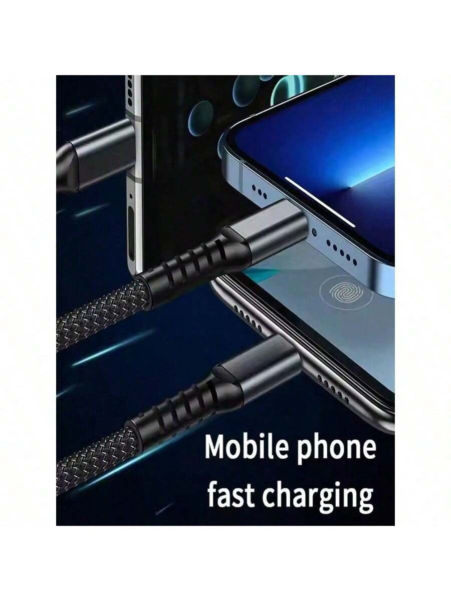 ChargeMaster™ 100W 3-in-1 Super Fast Charging Cable | LED Power Display | Braided Nylon | Universal Compatibility