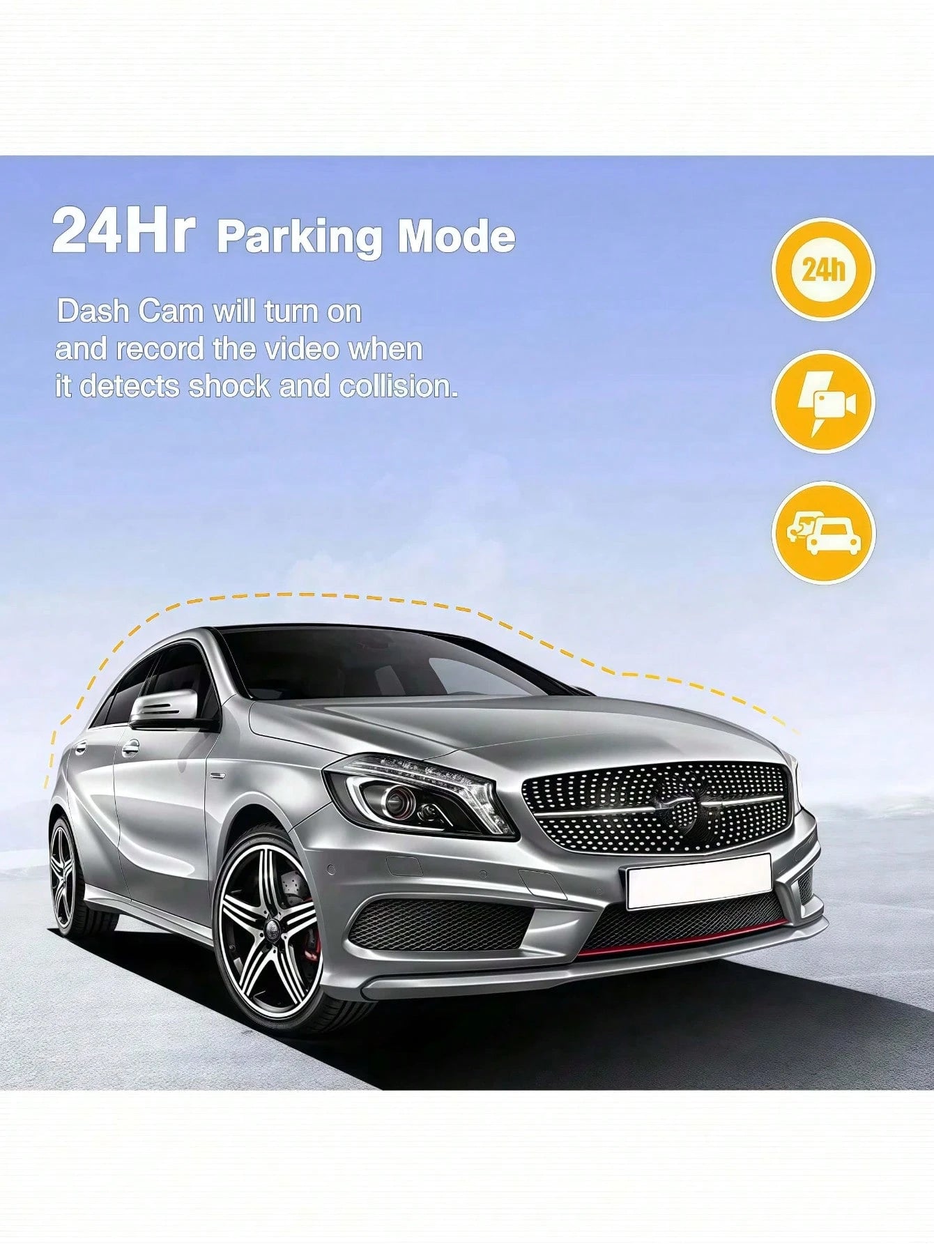 UltraView™ 1080P Triple-Channel Dash Cam + 32GB Card