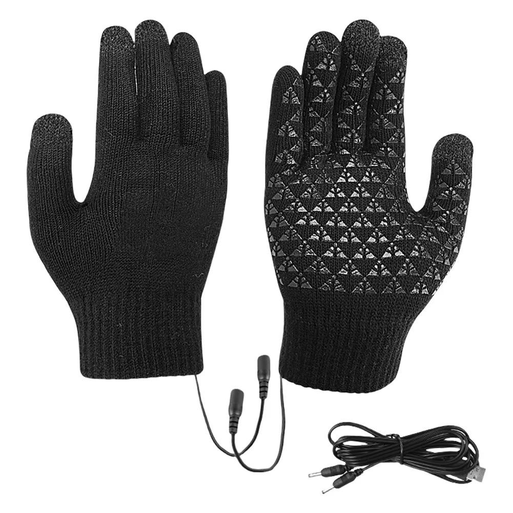 ArcticHeat™ Electric Heated Winter Gloves — Touchscreen, Non-Slip, Thermal Fleece, Full-Finger Outdoor Sports Gloves