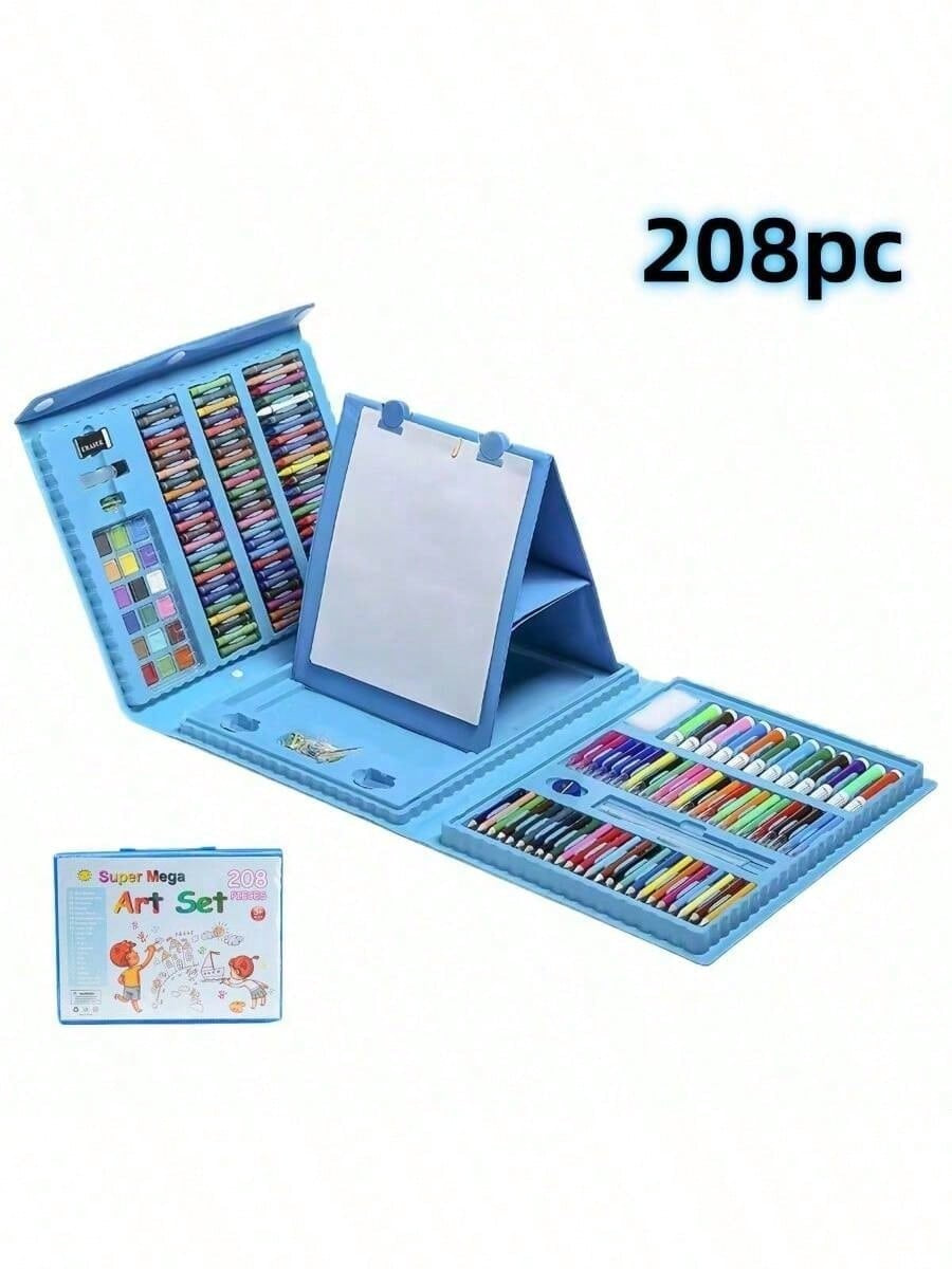 CreativeMaster™ Kids Art Set – 68/208pcs Complete Painting & Drawing Kit