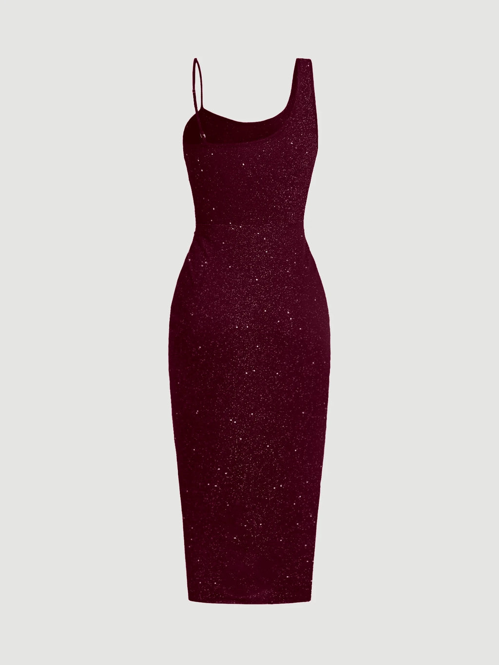 VaVaBold™ Luxe Asymmetry Sequin Bodycon Dress – Backless Slit Glam Gown for Night Out & Special Occasions