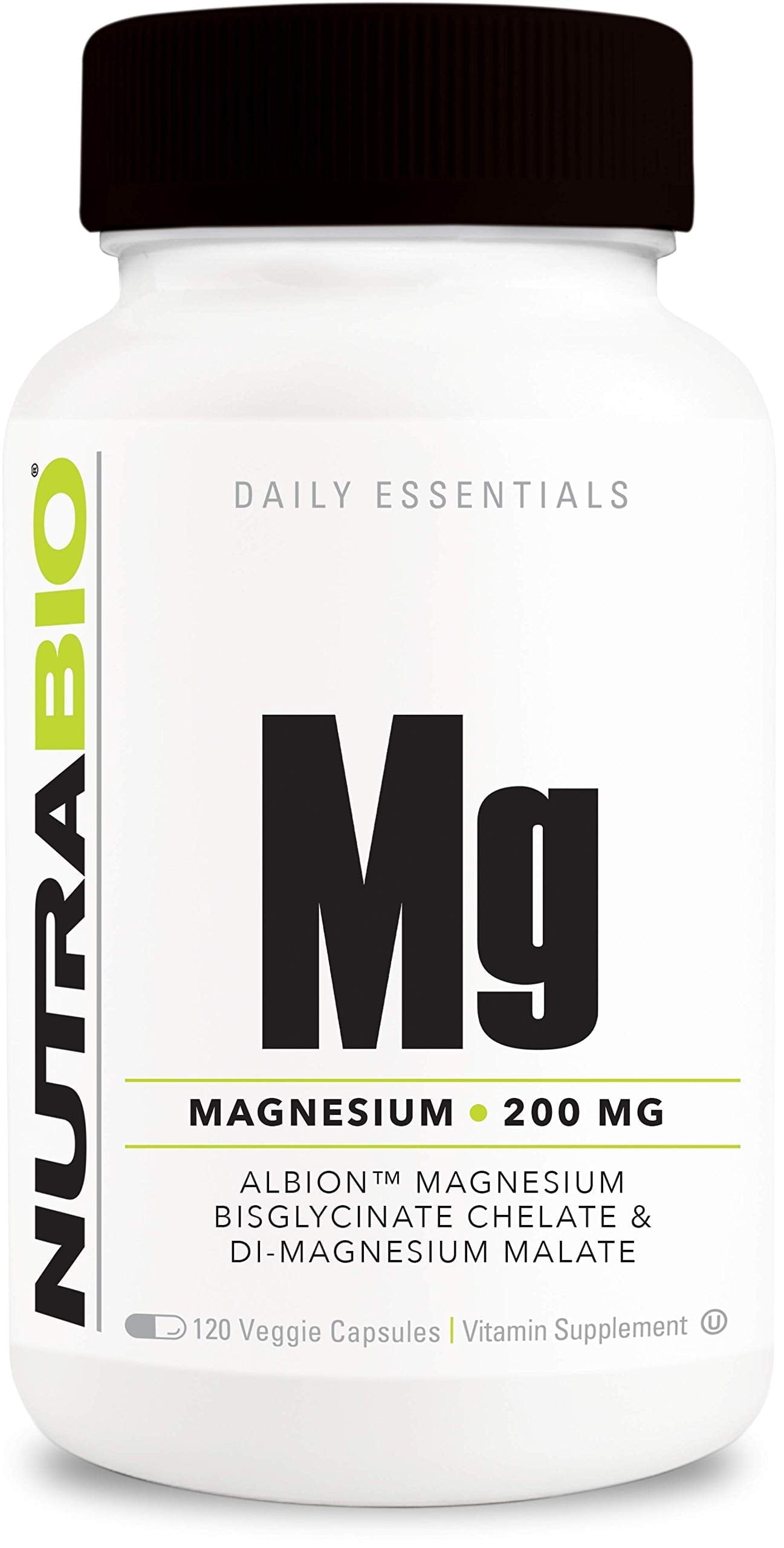 Magnesium Supplement, Magnesium Glycinate, Biglycinate, D-Magnesium Malate, Magnesium for Sleep, Muscle & Nerve Support, for Men and Women, 120 Vegetable Capsules