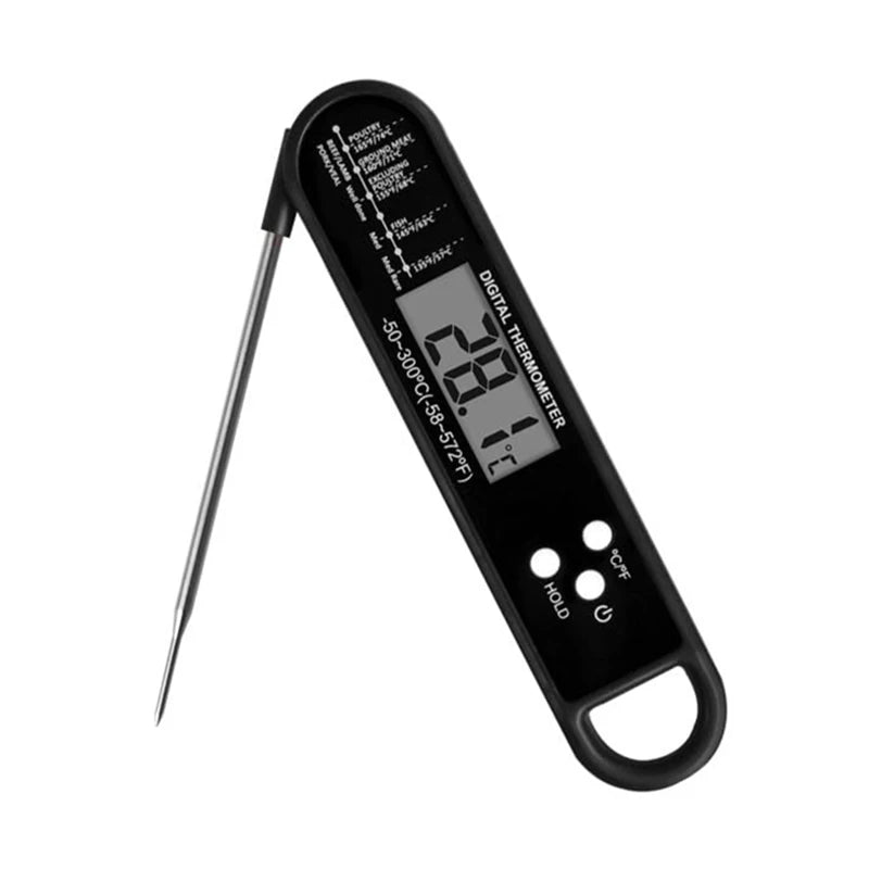 GlowFlame™ Instant-Read Digital Meat Thermometer – Ultra-Fast Kitchen & BBQ Food Probe