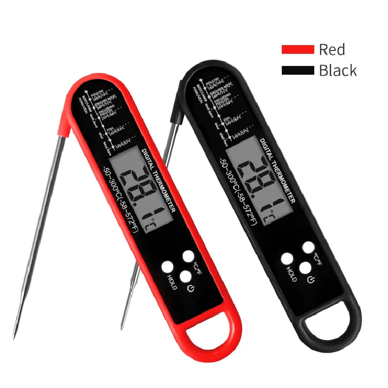 GlowFlame™ Instant-Read Digital Meat Thermometer – Ultra-Fast Kitchen & BBQ Food Probe