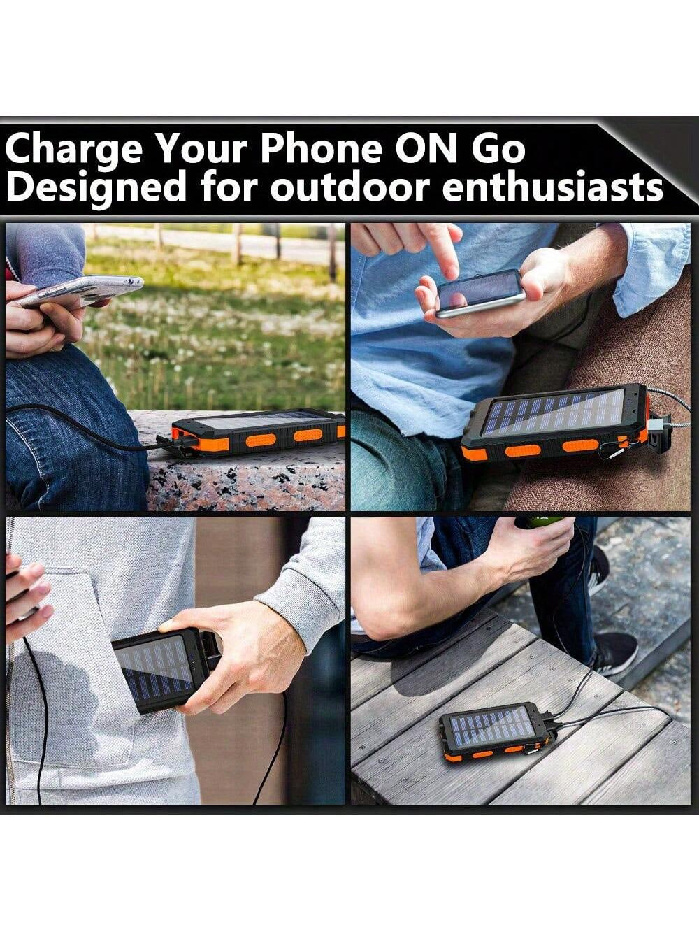 AdventureCharge™ Solar Power Bank – Portable Outdoor Charger