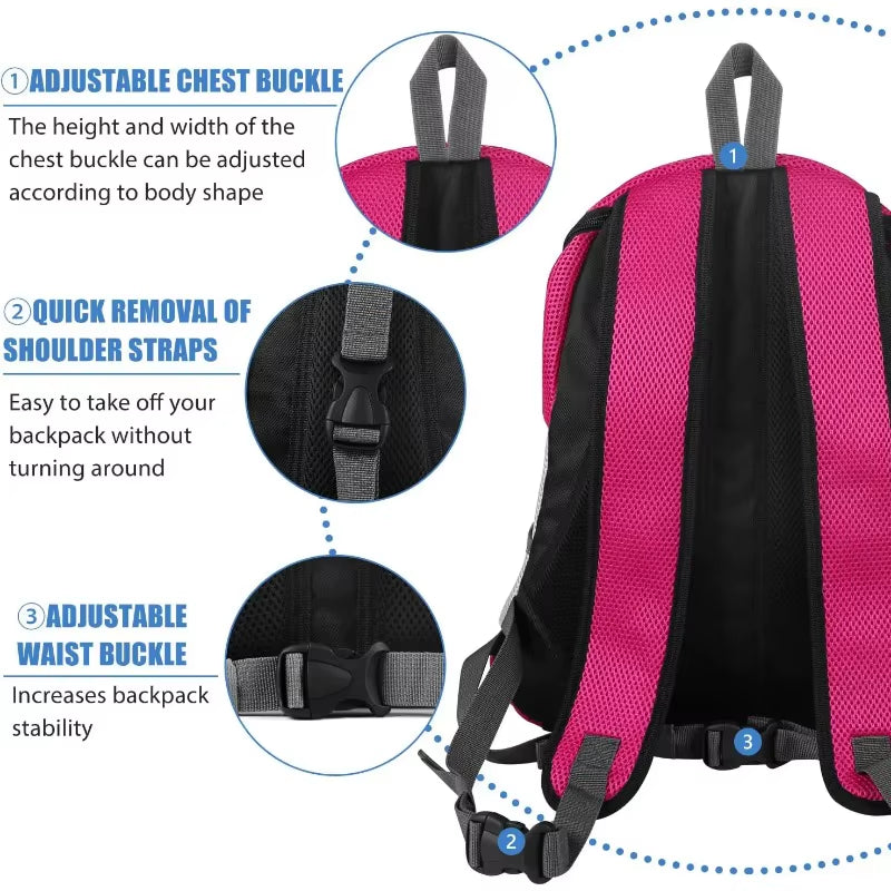 PawVoyage™ – Breathable Double-Shoulder Pet Carrier Backpack | Secure Front Bag for Small Dogs & Cats