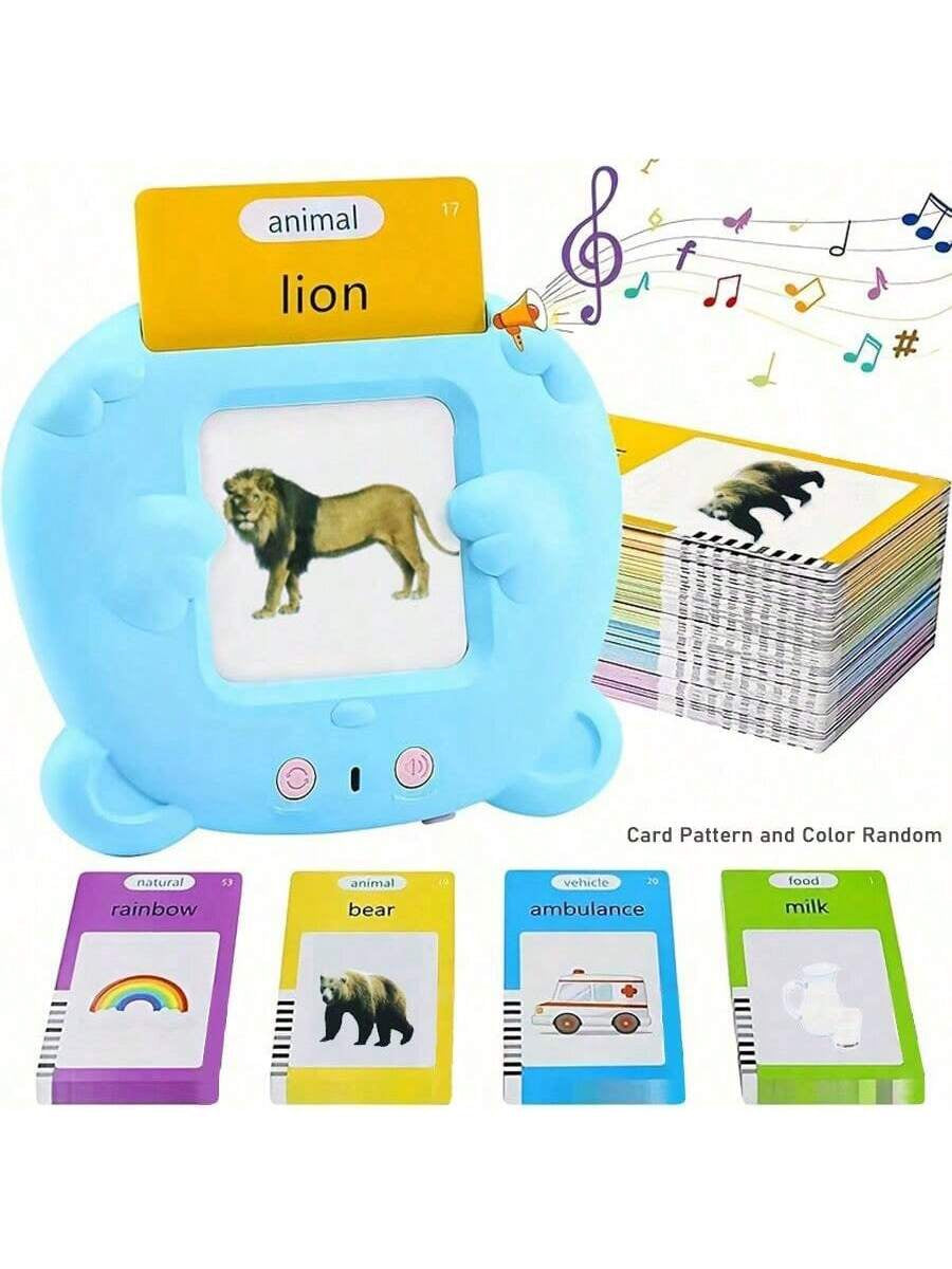SmartTalk™ Kids Flash Card Learning Device – 224 Words, Speech Training & Montessori Learning Toy