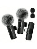 AirWave™ Dual Wireless Lavalier Mic Set (Plug & Play)