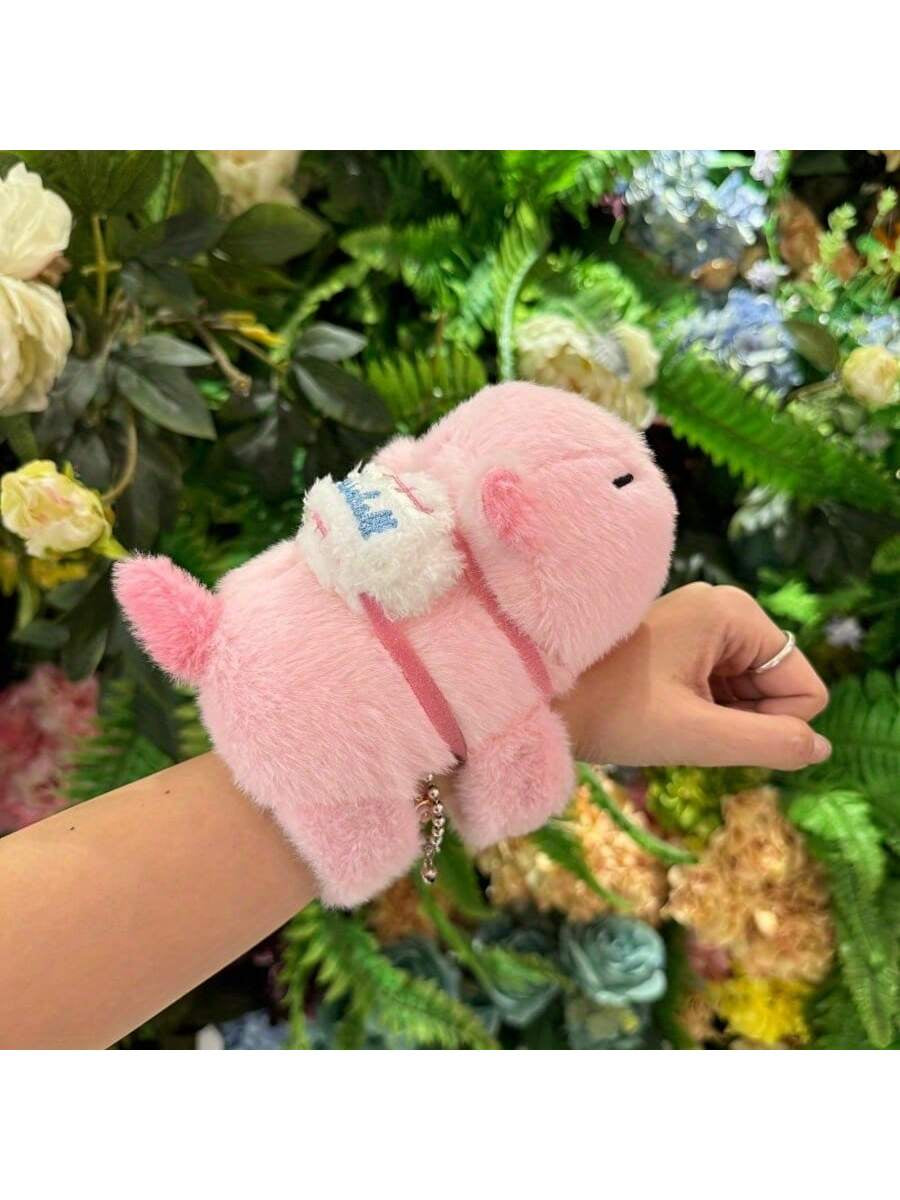 CozyCapy™ – Fluffy Capybara Plush Wristband Hug Toy