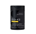 Sports Research® Vitamin D3 + K2 with 10,000Iu of Plant-Based D3 & 100Mcg of Vitamin K2 as MK-7 | Non-Gmo Verified & Vegan Certified 60Ct