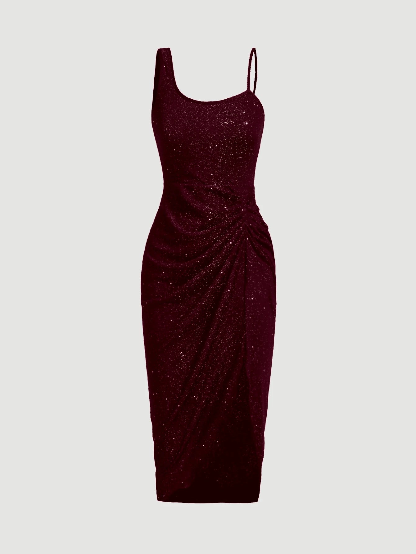 VaVaBold™ Luxe Asymmetry Sequin Bodycon Dress – Backless Slit Glam Gown for Night Out & Special Occasions