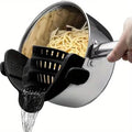 FlowEase™ – Everyday Silicone Clip-On Pot Strainer for Effortless Draining